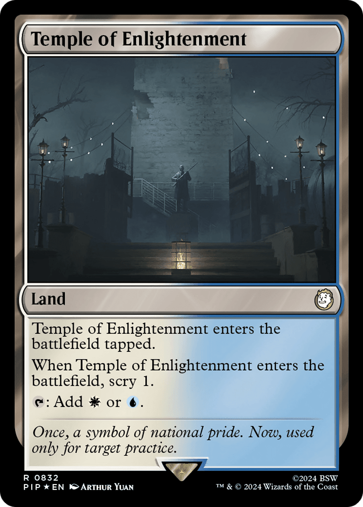 Temple of Enlightenment (Surge Foil) [Fallout] MTG Single Magic: The Gathering  | Multizone: Comics And Games