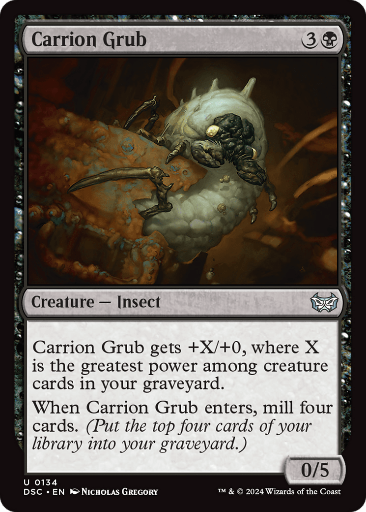 Carrion Grub [Duskmourn: House of Horror Commander] MTG Single Magic: The Gathering  | Multizone: Comics And Games