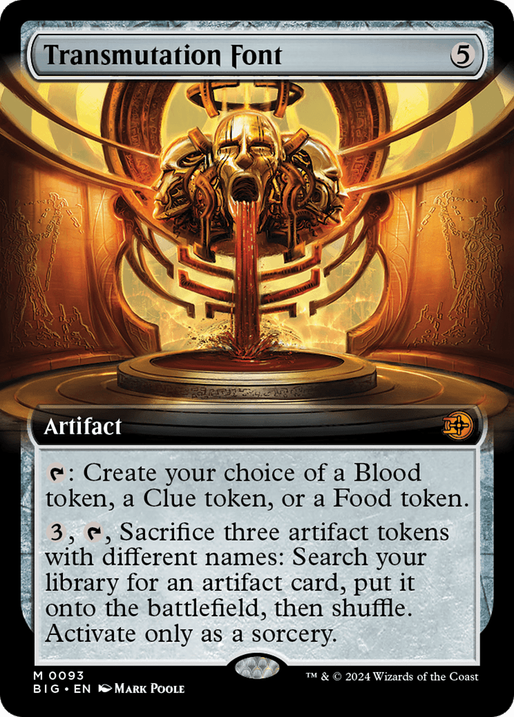 Transmutation Font (Extended Art) [Outlaws of Thunder Junction: The Big Score] MTG Single Magic: The Gathering  | Multizone: Comics And Games
