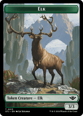 Elk // Plot Double-Sided Token [Outlaws of Thunder Junction Tokens] MTG Single Magic: The Gathering  | Multizone: Comics And Games