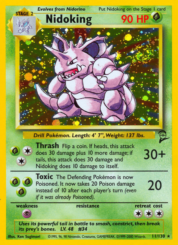 Nidoking (11/130) [Base Set 2] Pokemon Single Pokémon  | Multizone: Comics And Games