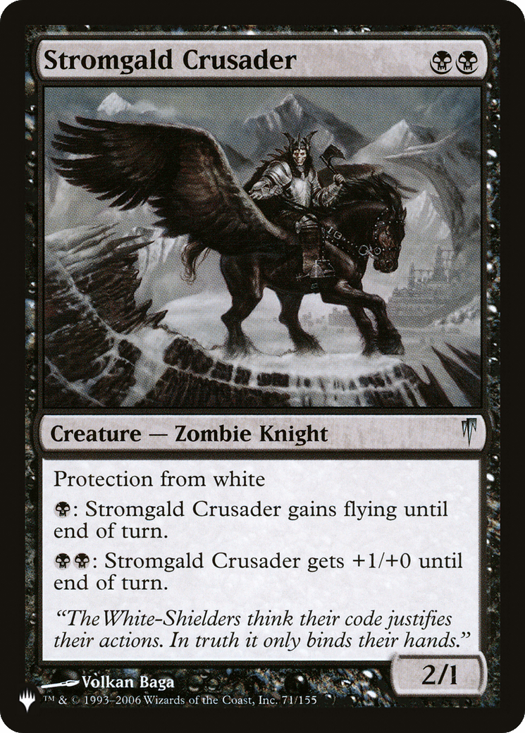 Stromgald Crusader [The List] MTG Single Magic: The Gathering  | Multizone: Comics And Games