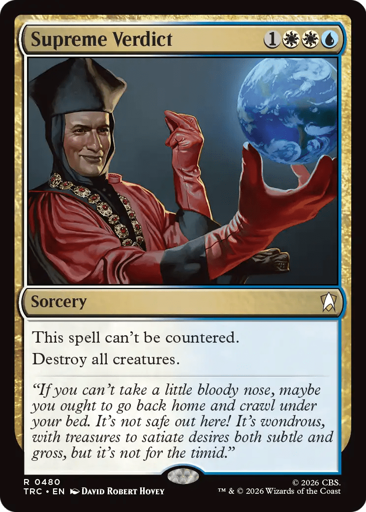 Supreme Verdict (Surge Foil) [Star Trek Commander] MTG Single Magic: The Gathering  | Multizone: Comics And Games