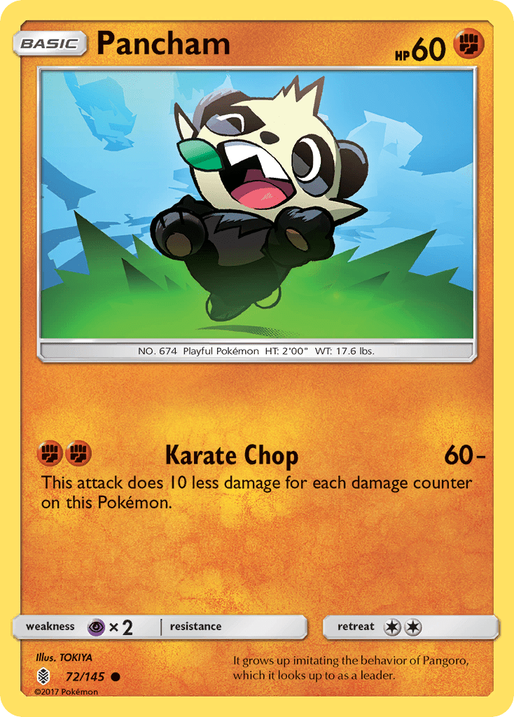Pancham (72/145) [Sun & Moon: Guardians Rising] Pokemon Single Pokémon  | Multizone: Comics And Games