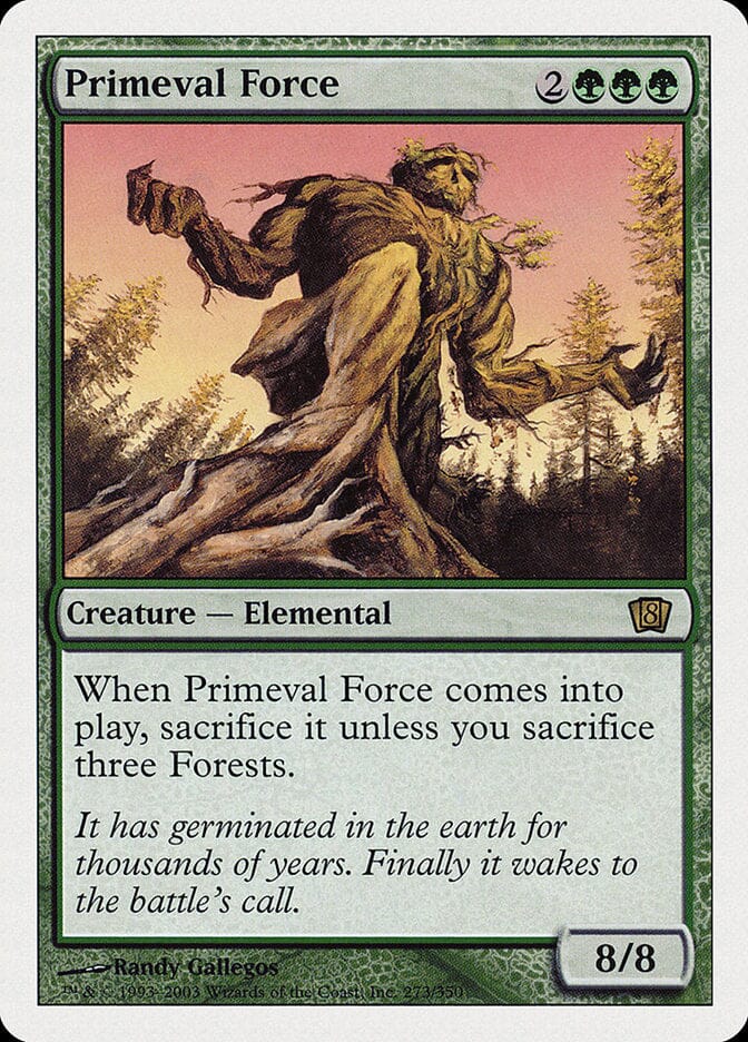 Primeval Force (8th Edition) [Oversize Cards] MTG Single Magic: The Gathering  | Multizone: Comics And Games