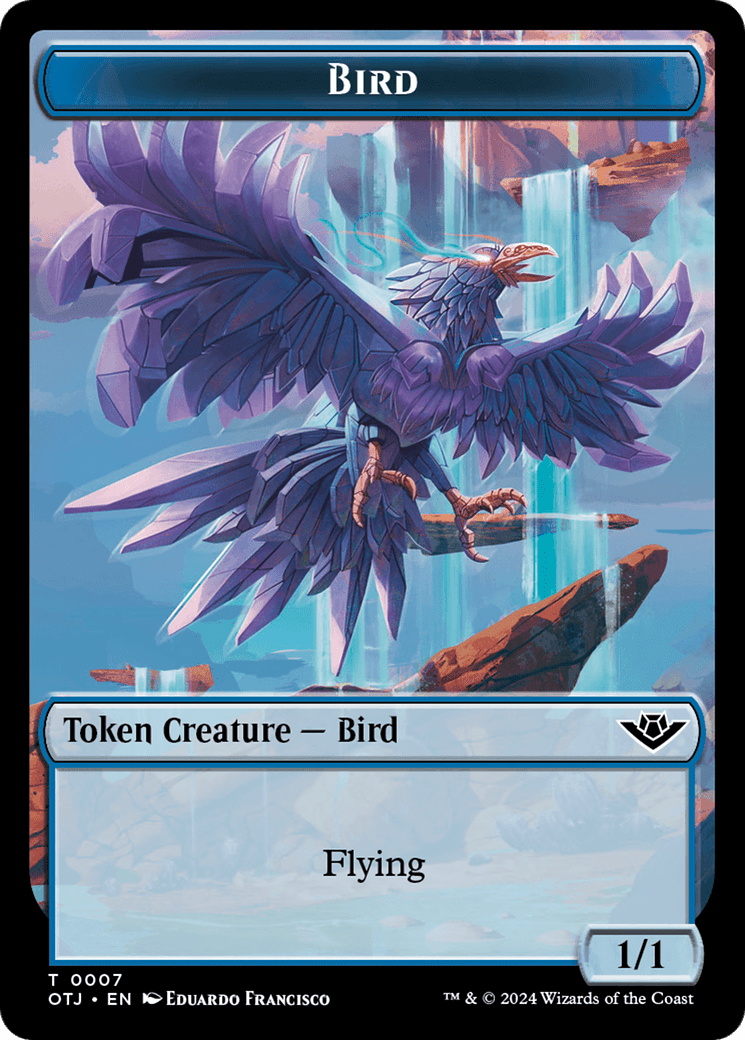 Treasure // Bird Double-Sided Token [Outlaws of Thunder Junction Tokens] MTG Single Magic: The Gathering  | Multizone: Comics And Games