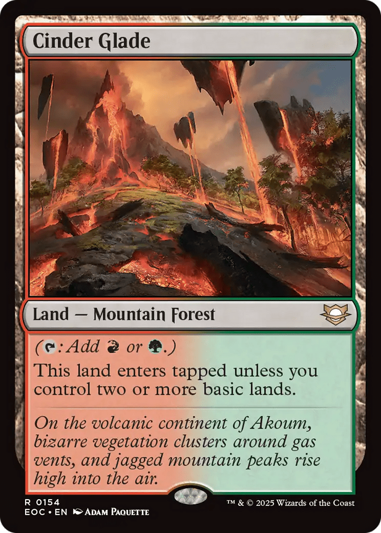 Cinder Glade [Edge of Eternities Commander] MTG Single Magic: The Gathering  | Multizone: Comics And Games