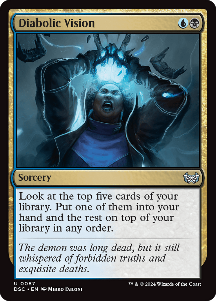 Diabolic Vision [Duskmourn: House of Horror Commander] MTG Single Magic: The Gathering  | Multizone: Comics And Games