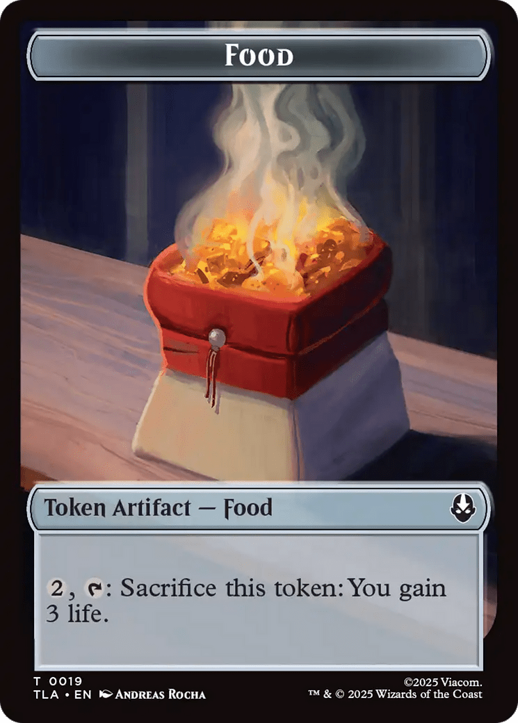 Ballistic Boulder // Food (0019) Double-Sided Token [Avatar: The Last Airbender Tokens] MTG Single Magic: The Gathering  | Multizone: Comics And Games