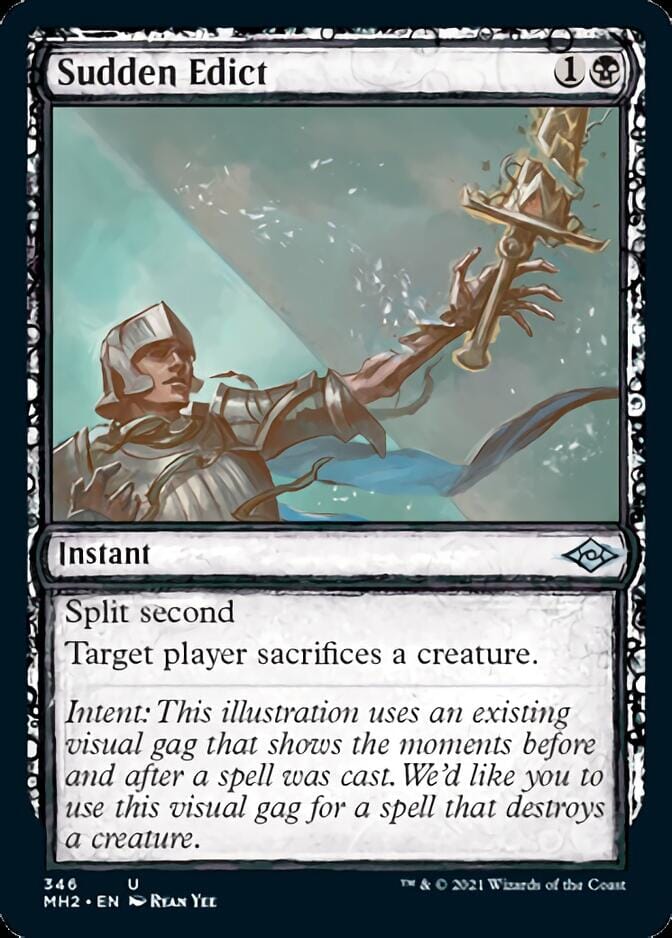 Sudden Edict (Sketch) [Modern Horizons 2] MTG Single Magic: The Gathering  | Multizone: Comics And Games