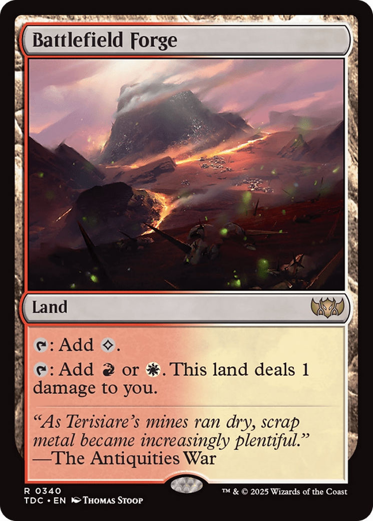 Battlefield Forge [Tarkir: Dragonstorm Commander] MTG Single Magic: The Gathering  | Multizone: Comics And Games