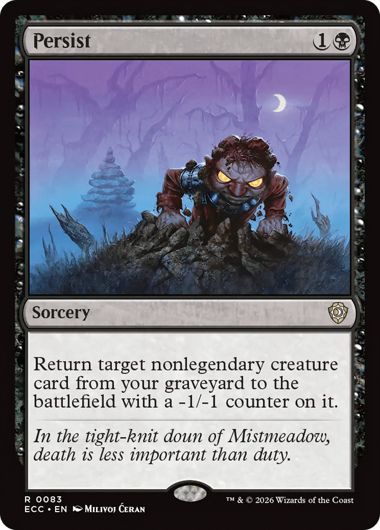 Persist [Lorwyn Eclipsed Commander] MTG Single Magic: The Gathering  | Multizone: Comics And Games