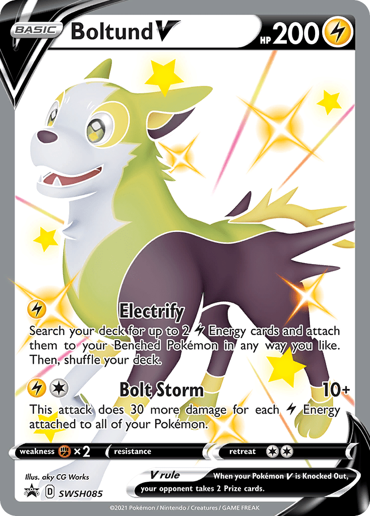 Boltund V (SWSH085) (Jumbo Card) [Sword & Shield: Black Star Promos] Pokemon Single Pokémon  | Multizone: Comics And Games