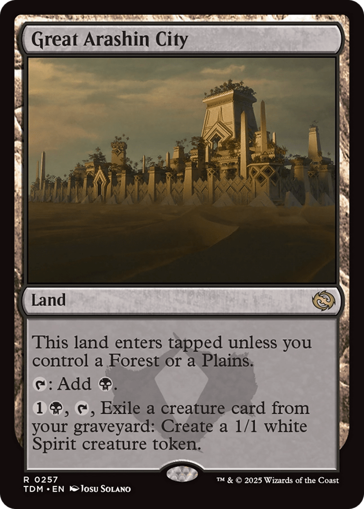 Great Arashin City [Tarkir: Dragonstorm] MTG Single Magic: The Gathering  | Multizone: Comics And Games