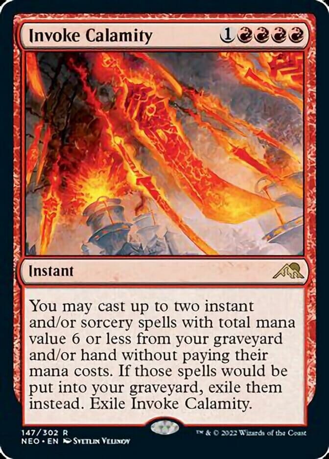 Invoke Calamity [Kamigawa: Neon Dynasty] MTG Single Magic: The Gathering  | Multizone: Comics And Games