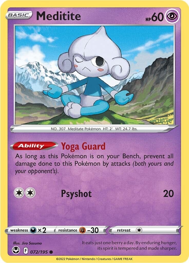 Meditite (072/195) [Sword & Shield: Silver Tempest] Pokemon Single Pokémon  | Multizone: Comics And Games