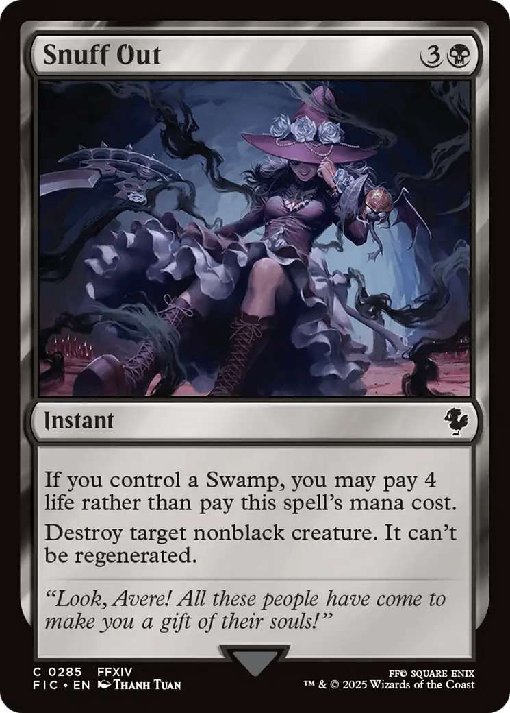 Snuff Out [FINAL FANTASY Commander] MTG Single Magic: The Gathering  | Multizone: Comics And Games