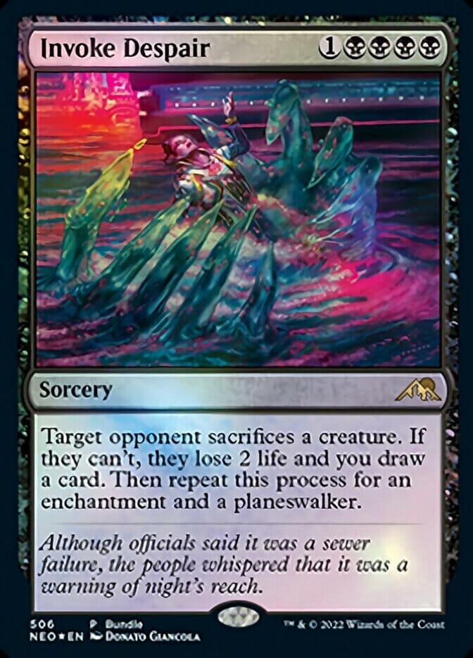 Invoke Despair (Bundle) [Kamigawa: Neon Dynasty] MTG Single Magic: The Gathering  | Multizone: Comics And Games