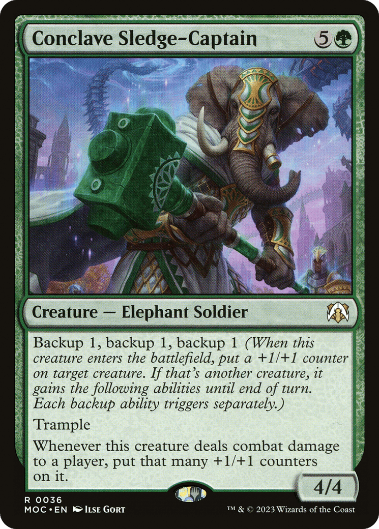 Conclave Sledge-Captain [March of the Machine Commander] MTG Single Magic: The Gathering  | Multizone: Comics And Games