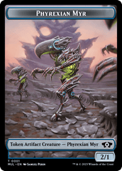 Phyrexian Myr // Knight Double-Sided Token [March of the Machine Tokens] MTG Single Magic: The Gathering  | Multizone: Comics And Games