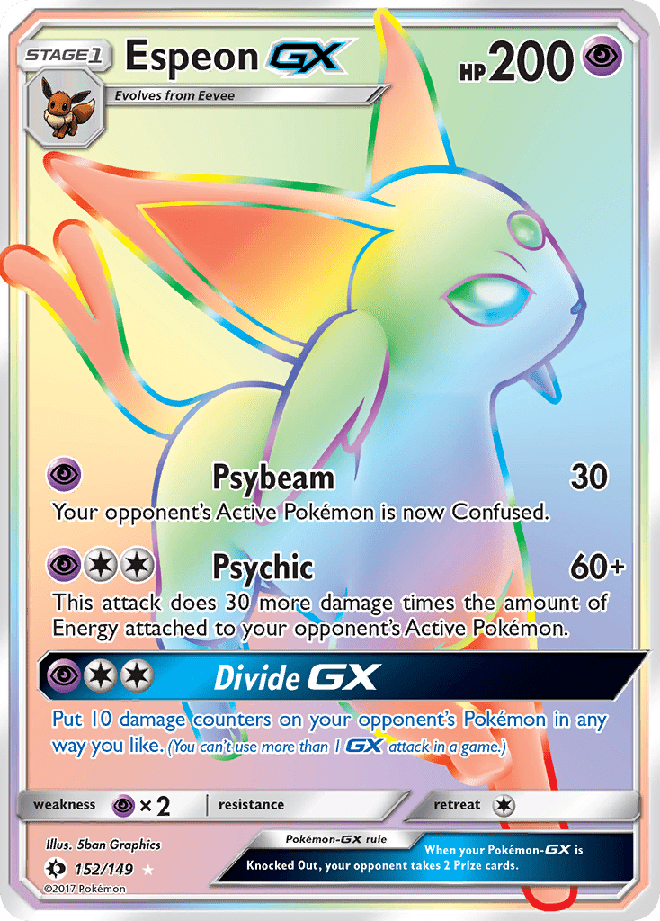 Espeon GX (152/149) [Sun & Moon: Base Set] Pokemon Single Pokémon  | Multizone: Comics And Games
