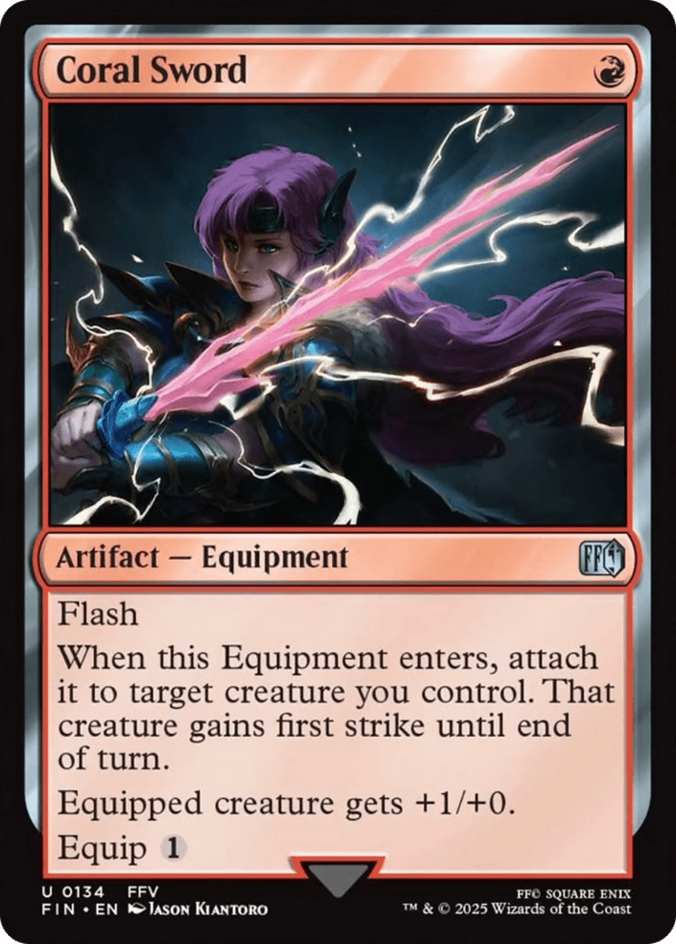 Coral Sword [FINAL FANTASY] MTG Single Magic: The Gathering  | Multizone: Comics And Games