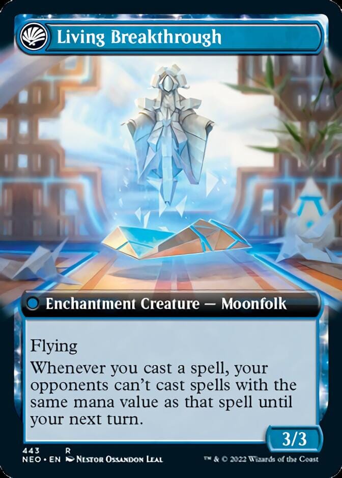 Inventive Iteration // Living Breakthrough (Extended Art) [Kamigawa: Neon Dynasty] MTG Single Magic: The Gathering  | Multizone: Comics And Games