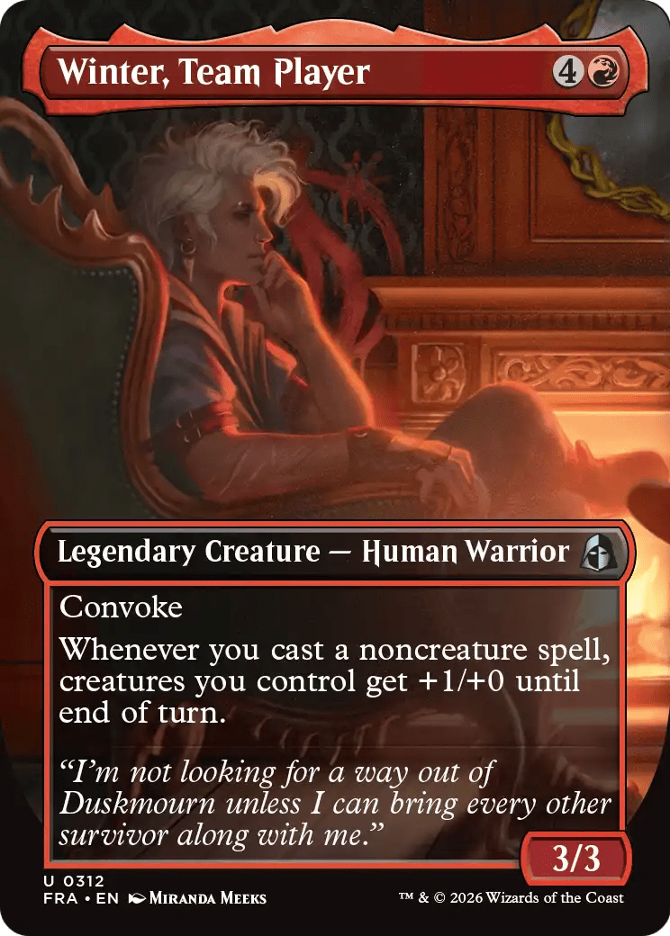 Winter, Team Player (Borderless) [Reality Fracture] MTG Single Magic: The Gathering  | Multizone: Comics And Games