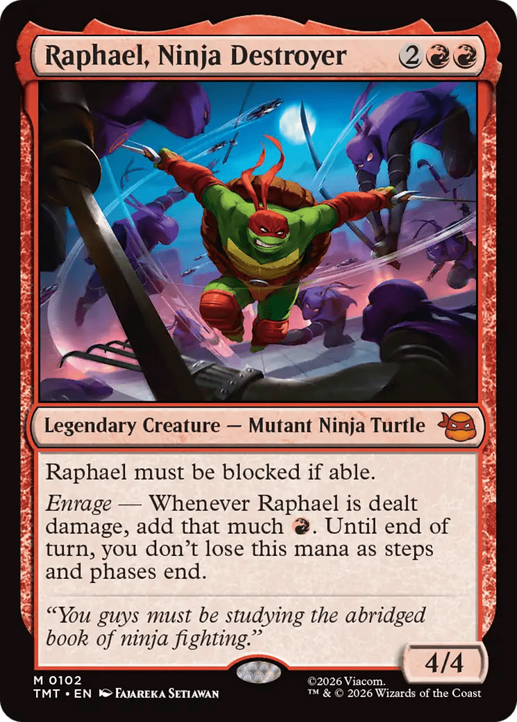 Raphael, Ninja Destroyer [Teenage Mutant Ninja Turtles] MTG Single Magic: The Gathering  | Multizone: Comics And Games