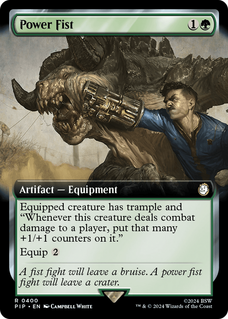 Power Fist (Extended Art) [Fallout] MTG Single Magic: The Gathering  | Multizone: Comics And Games