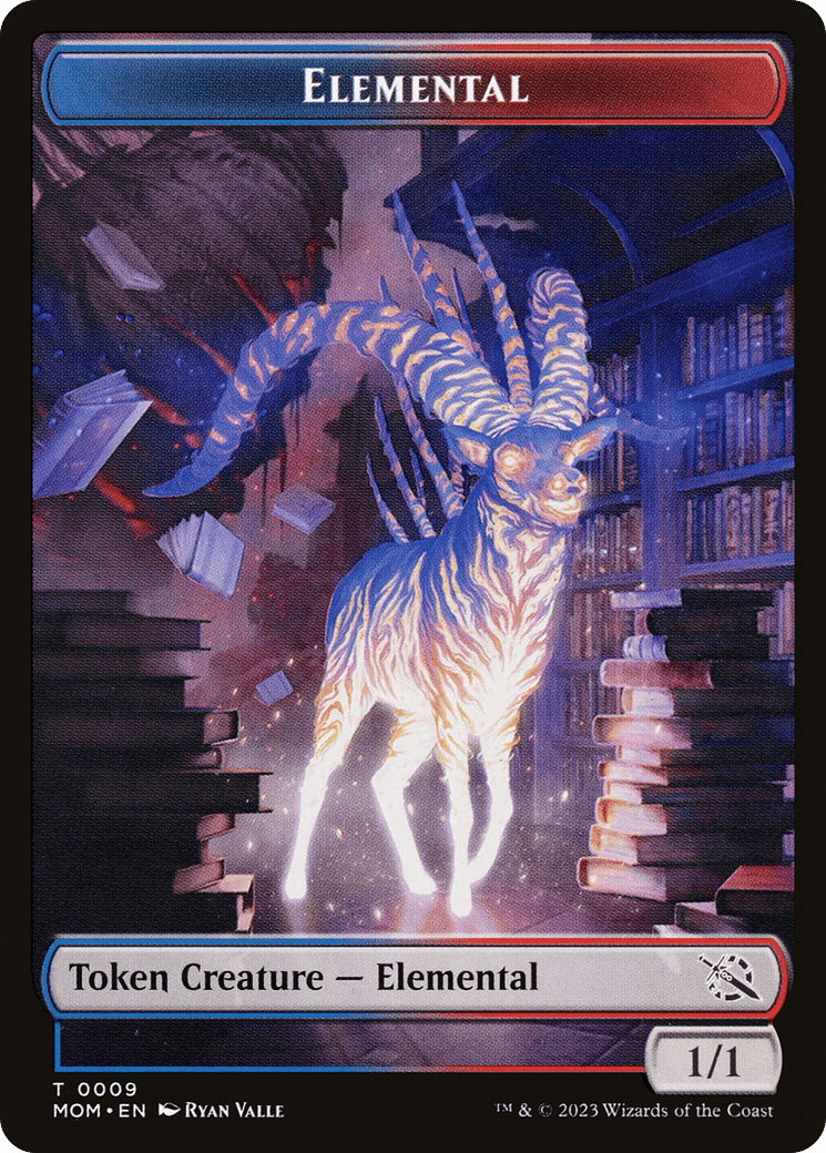 Elemental (09) // Spirit (13) Double-Sided Token [March of the Machine Tokens] MTG Single Magic: The Gathering  | Multizone: Comics And Games