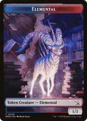 Elemental (09) // Dinosaur Double-Sided Token [March of the Machine Tokens] MTG Single Magic: The Gathering  | Multizone: Comics And Games