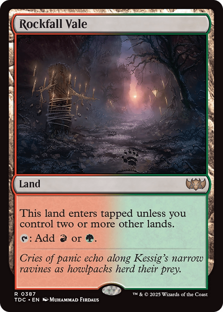 Rockfall Vale [Tarkir: Dragonstorm Commander] MTG Single Magic: The Gathering  | Multizone: Comics And Games