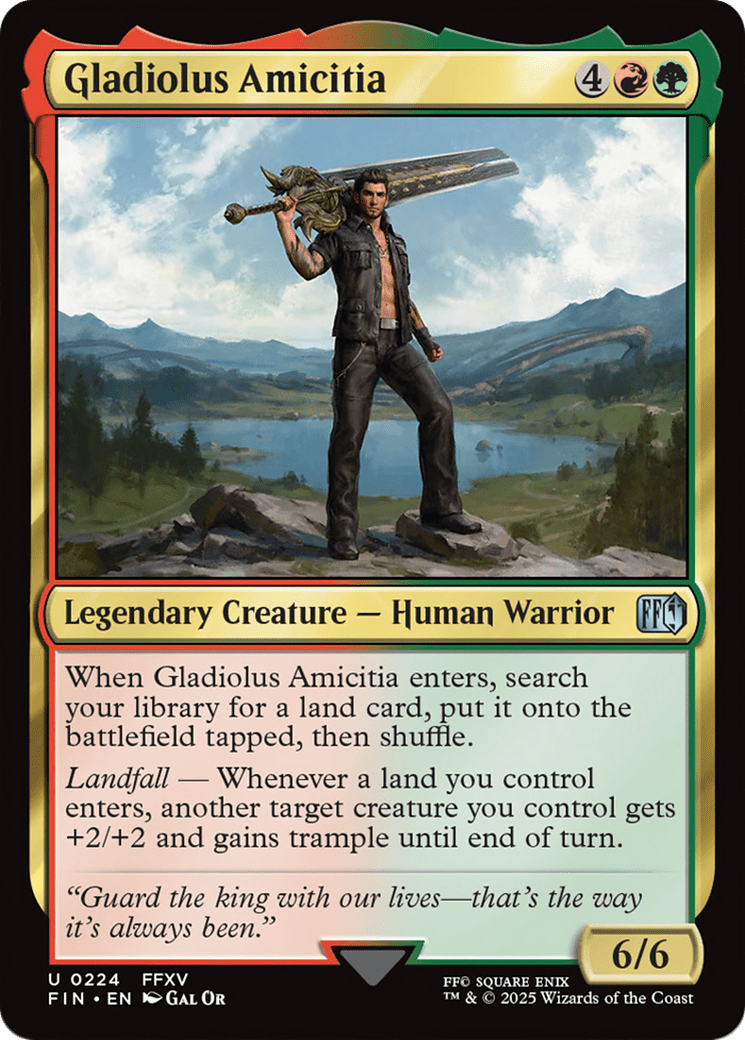 Gladiolus Amicitia [FINAL FANTASY] MTG Single Magic: The Gathering  | Multizone: Comics And Games