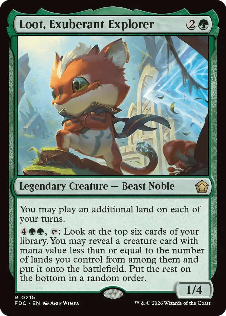Loot, Exuberant Explorer [Foundations Commander] MTG Single Magic: The Gathering  | Multizone: Comics And Games