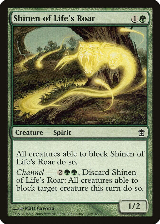 Shinen of Life's Roar [Saviors of Kamigawa] MTG Single Magic: The Gathering  | Multizone: Comics And Games