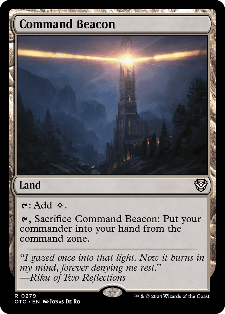 Command Beacon [Outlaws of Thunder Junction Commander] MTG Single Magic: The Gathering  | Multizone: Comics And Games