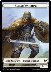 Human Warrior // Zombie Army Double-Sided Token [Commander Masters Tokens] MTG Single Magic: The Gathering  | Multizone: Comics And Games