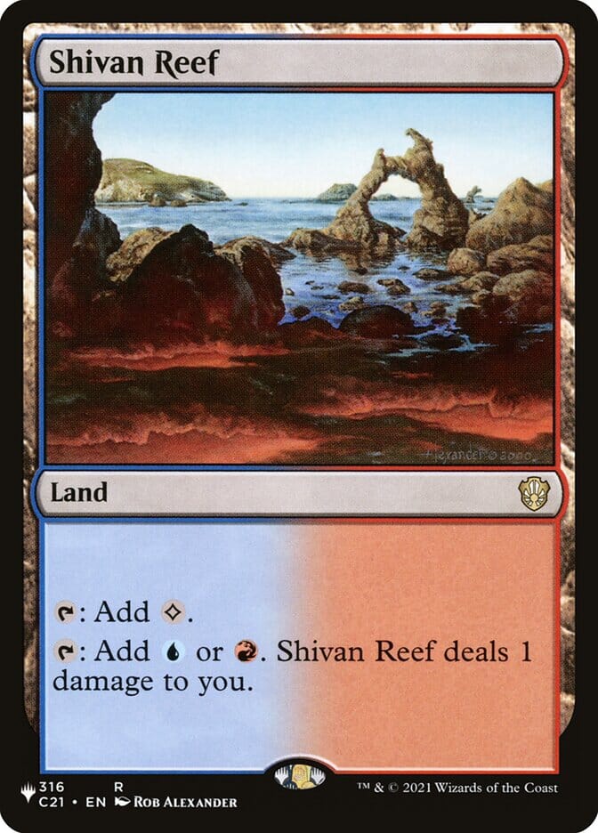 Shivan Reef [Secret Lair: Heads I Win, Tails You Lose] MTG Single Magic: The Gathering  | Multizone: Comics And Games