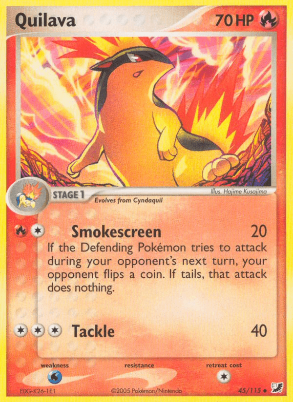 Quilava (45/115) [EX: Unseen Forces] Pokemon Single Pokémon  | Multizone: Comics And Games