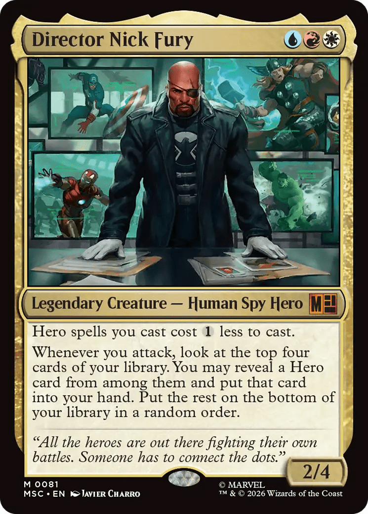 Director Nick Fury [Marvel Super Heroes Commander] MTG Single Magic: The Gathering  | Multizone: Comics And Games