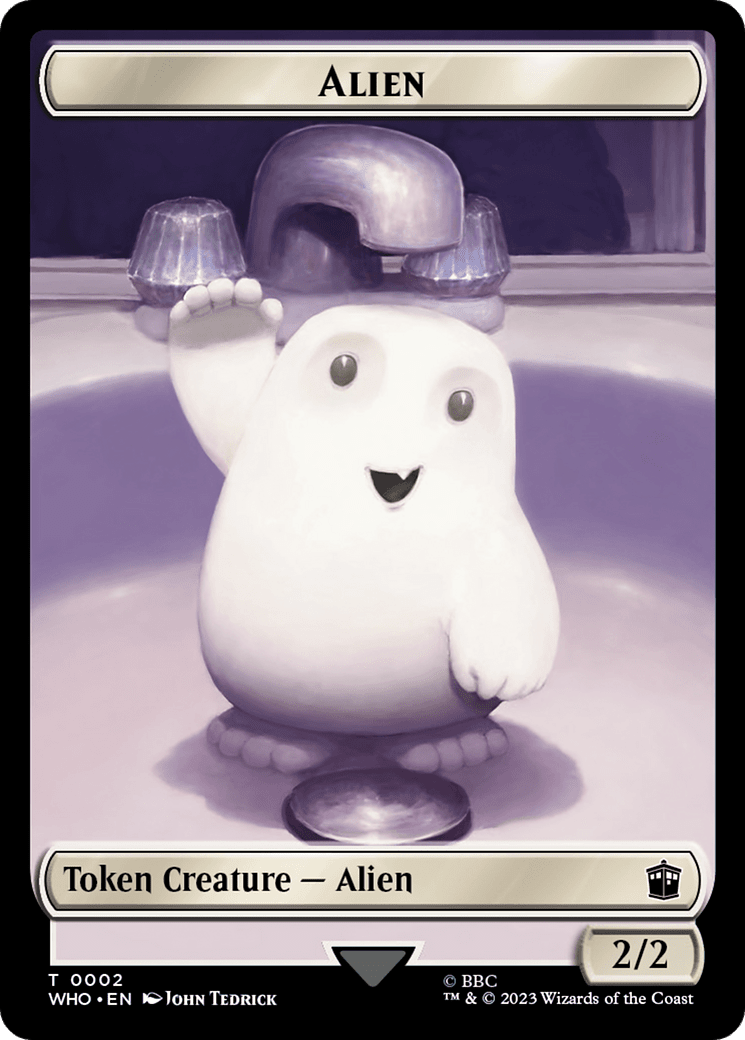 Alien // Treasure (0031) Double-Sided Token [Doctor Who Tokens] MTG Single Magic: The Gathering  | Multizone: Comics And Games