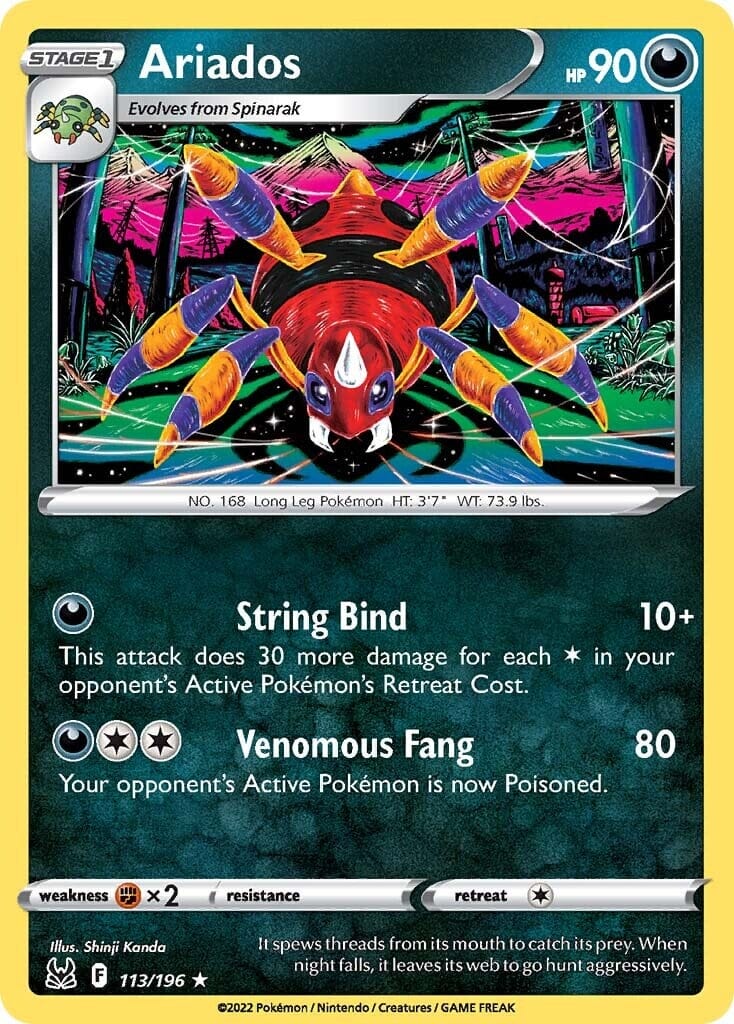 Ariados (113/196) [Sword & Shield: Lost Origin] Pokemon Single Pokémon  | Multizone: Comics And Games