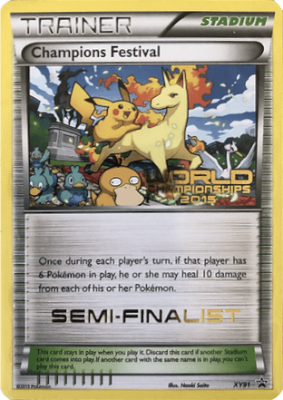 Champions Festival (XY91) (2015 Semi-Finalist) [XY: Black Star Promos] Pokemon Single Pokémon  | Multizone: Comics And Games