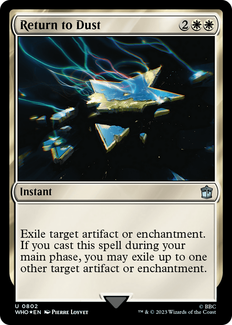 Return to Dust (Surge Foil) [Doctor Who] MTG Single Magic: The Gathering  | Multizone: Comics And Games
