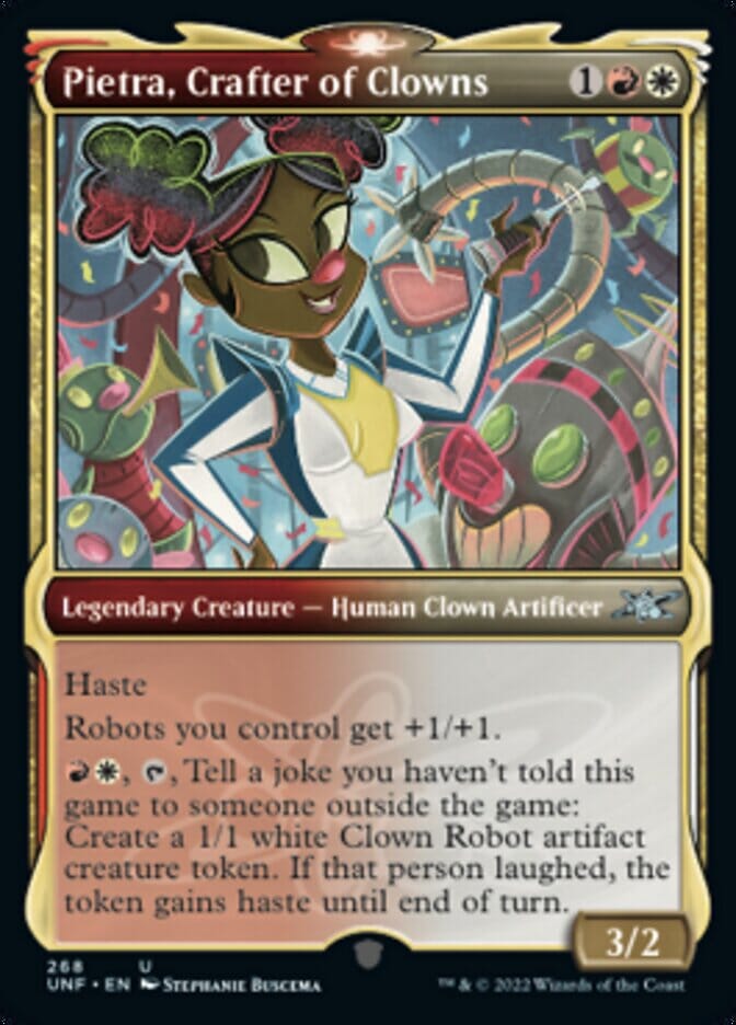 Pietra, Crafter of Clowns (Showcase) [Unfinity] MTG Single Magic: The Gathering  | Multizone: Comics And Games