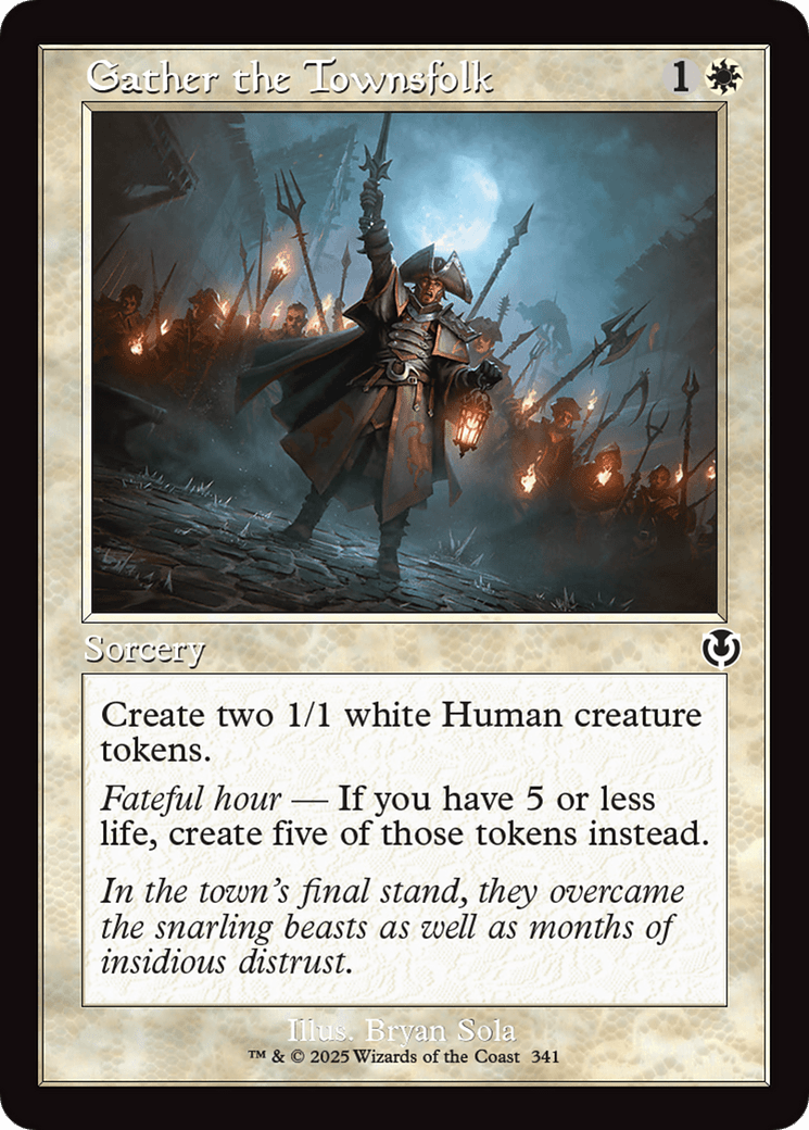 Gather the Townsfolk (Retro Frame) [Innistrad Remastered] MTG Single Magic: The Gathering  | Multizone: Comics And Games