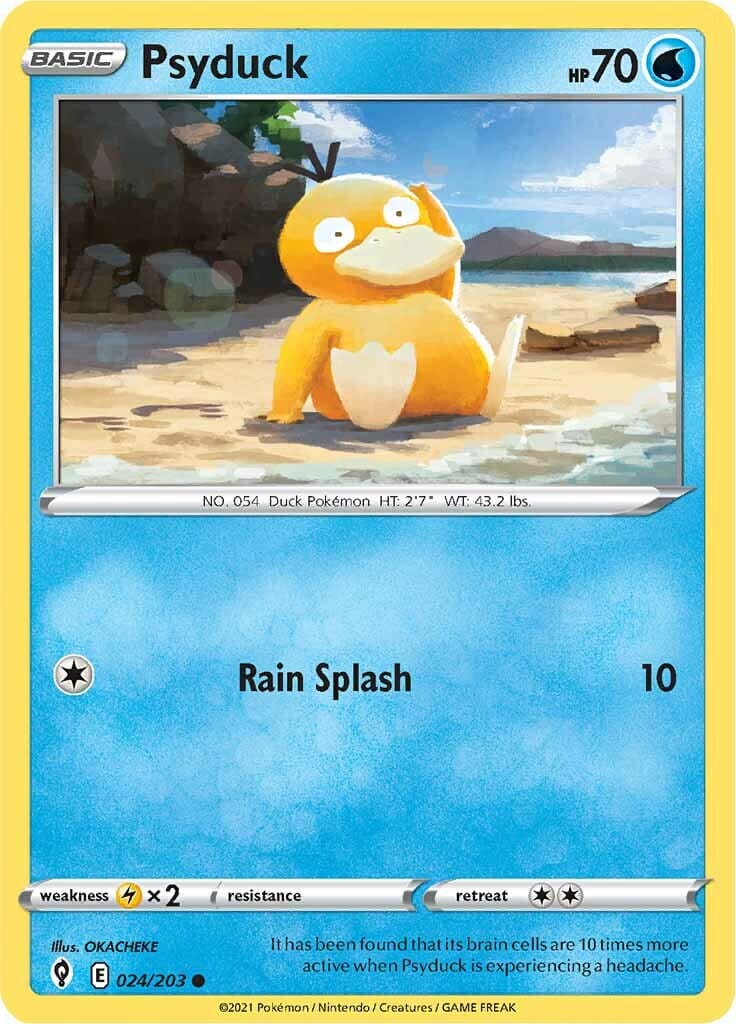 Psyduck (024/203) [Sword & Shield: Evolving Skies] Pokemon Single Pokémon  | Multizone: Comics And Games
