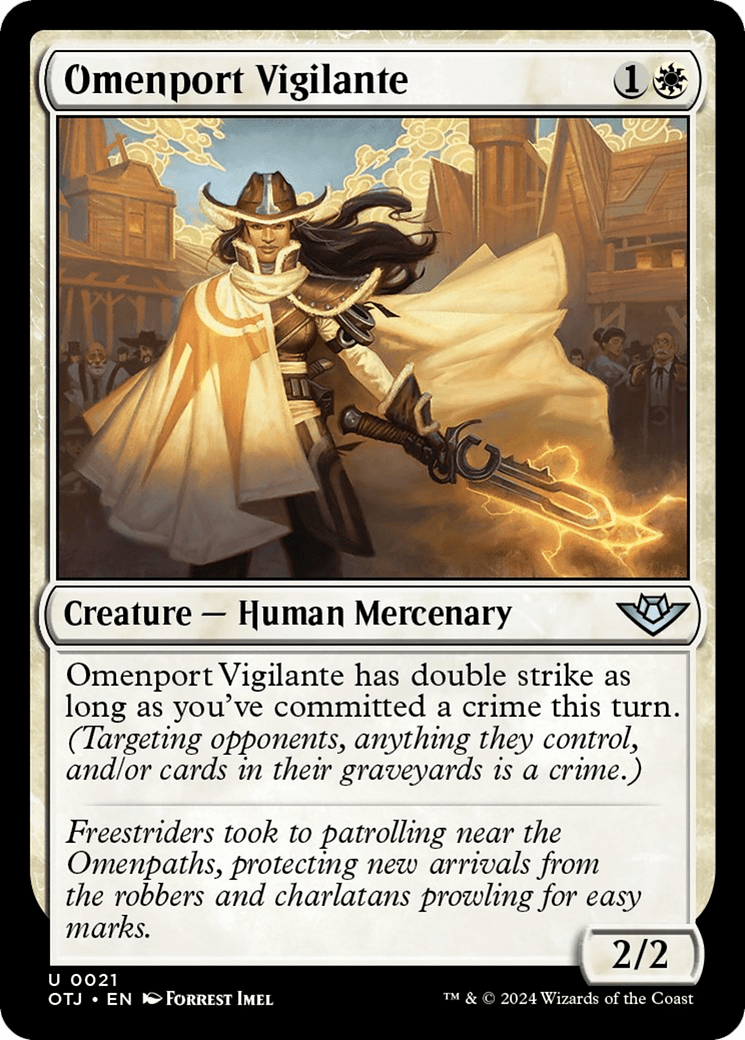 Omenport Vigilante [Outlaws of Thunder Junction] MTG Single Magic: The Gathering  | Multizone: Comics And Games