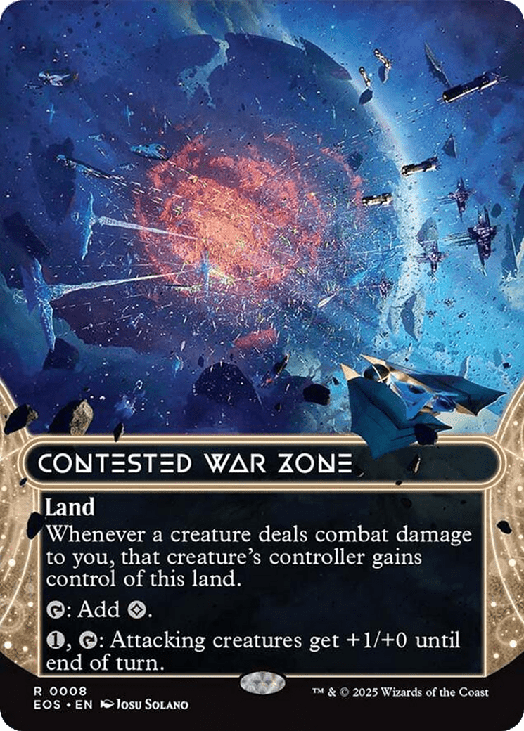 Contested War Zone (0008) (Borderless) [Edge of Eternities: Stellar Sights] MTG Single Magic: The Gathering  | Multizone: Comics And Games